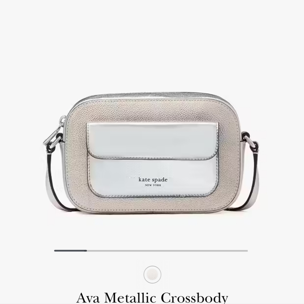 Kate Spade Ava metallic crossbody bag